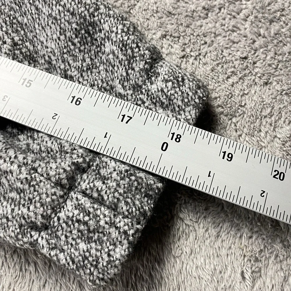 Christopher & Banks Full Zip Knit Sweater Womens Large‎ Gray Heather Jacket
